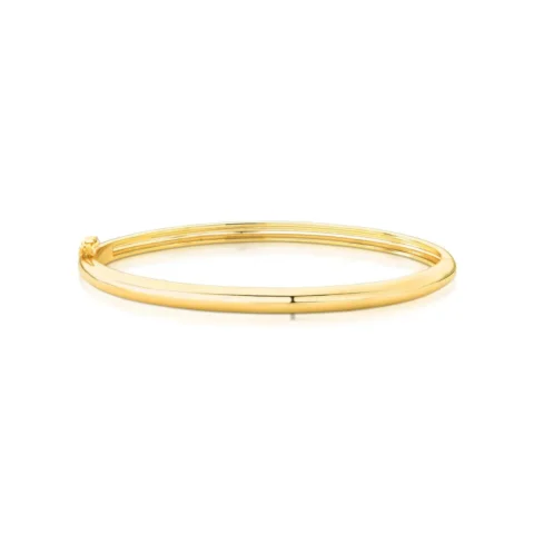 bracelete liso e abaulado