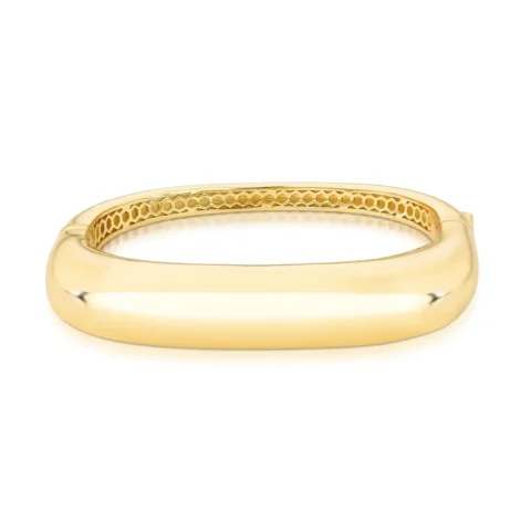 bracelete liso e quadrado