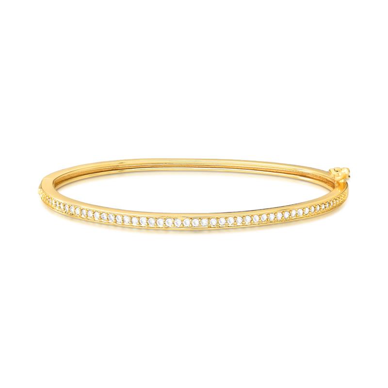 Bracelete com uma Fileira de Zircônias