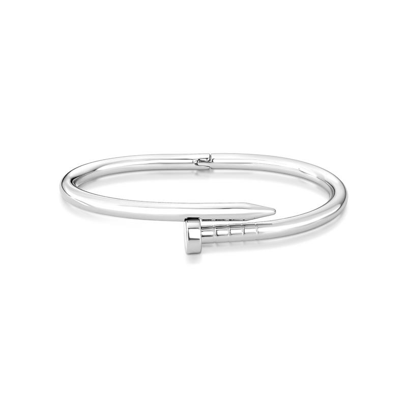 Bracelete de Prego Liso com Abertura