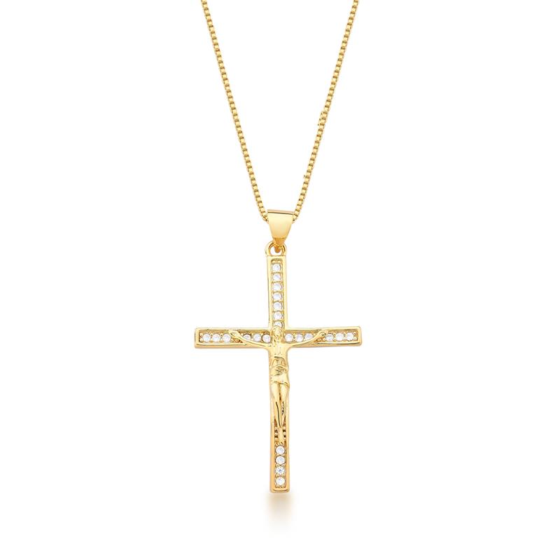 Colar com Pingente de Crucifixo
