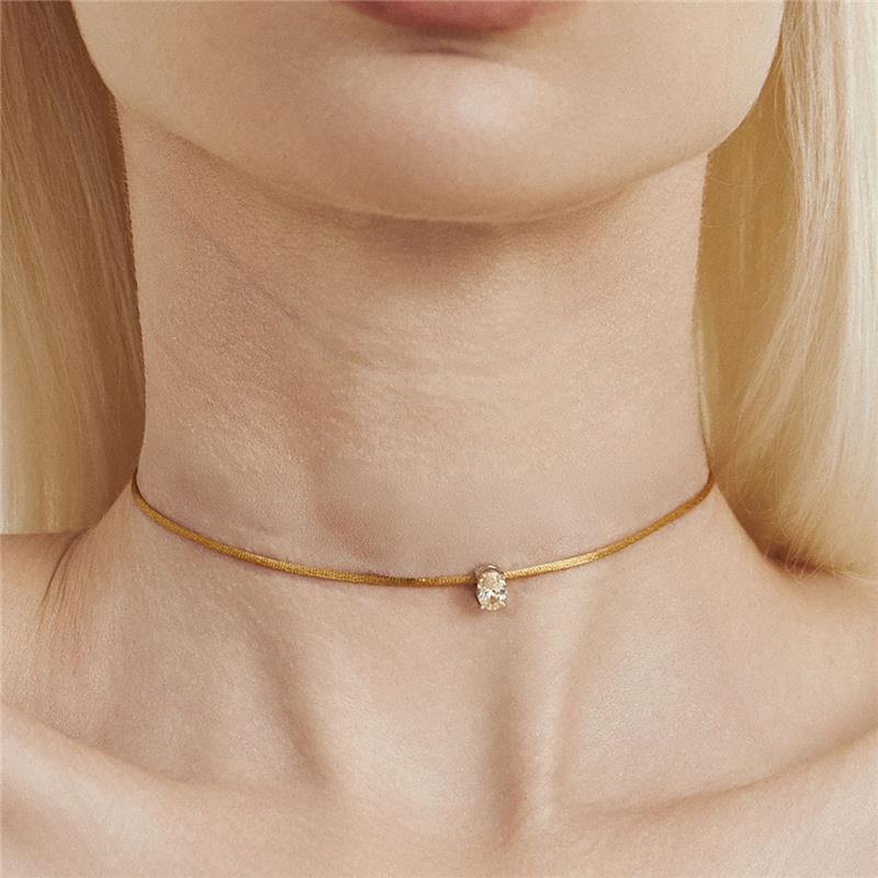 Colar de Fio Encerado com Pingente de Cristal Prata Rodinada Prateado - Imagem 2