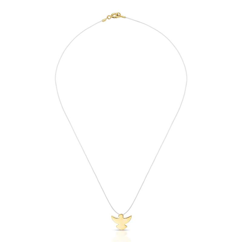 Colar em Nylon com Pingente de Espírito Santo