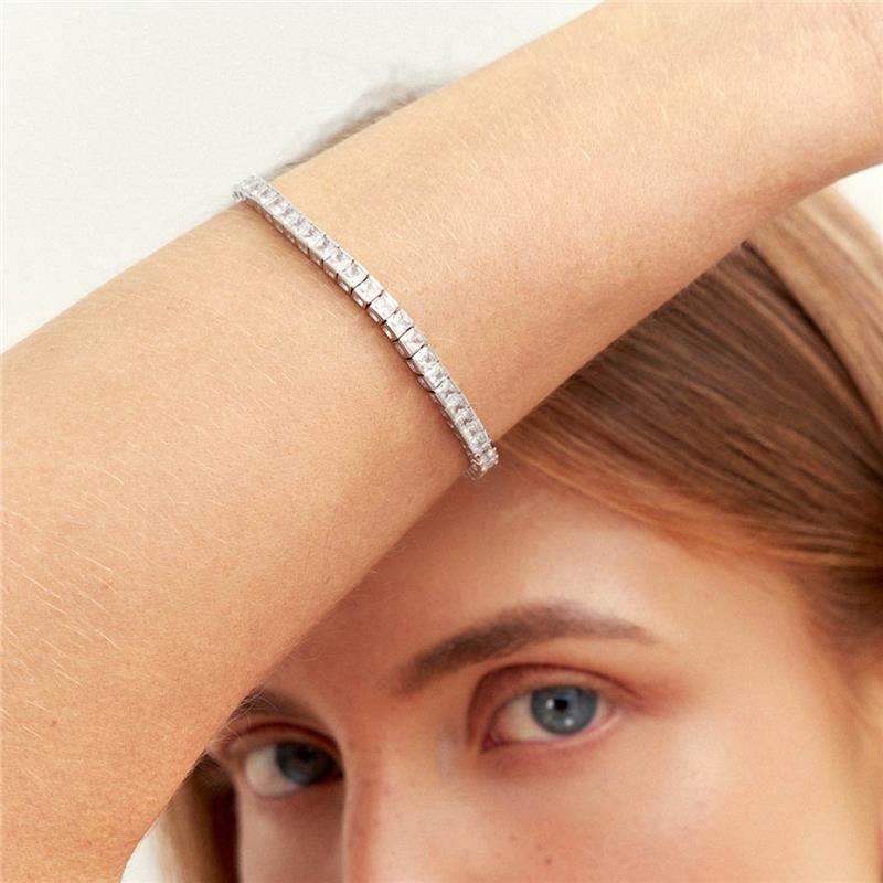 Pulseira Riviera com Cristais Quadrados - Imagem 2